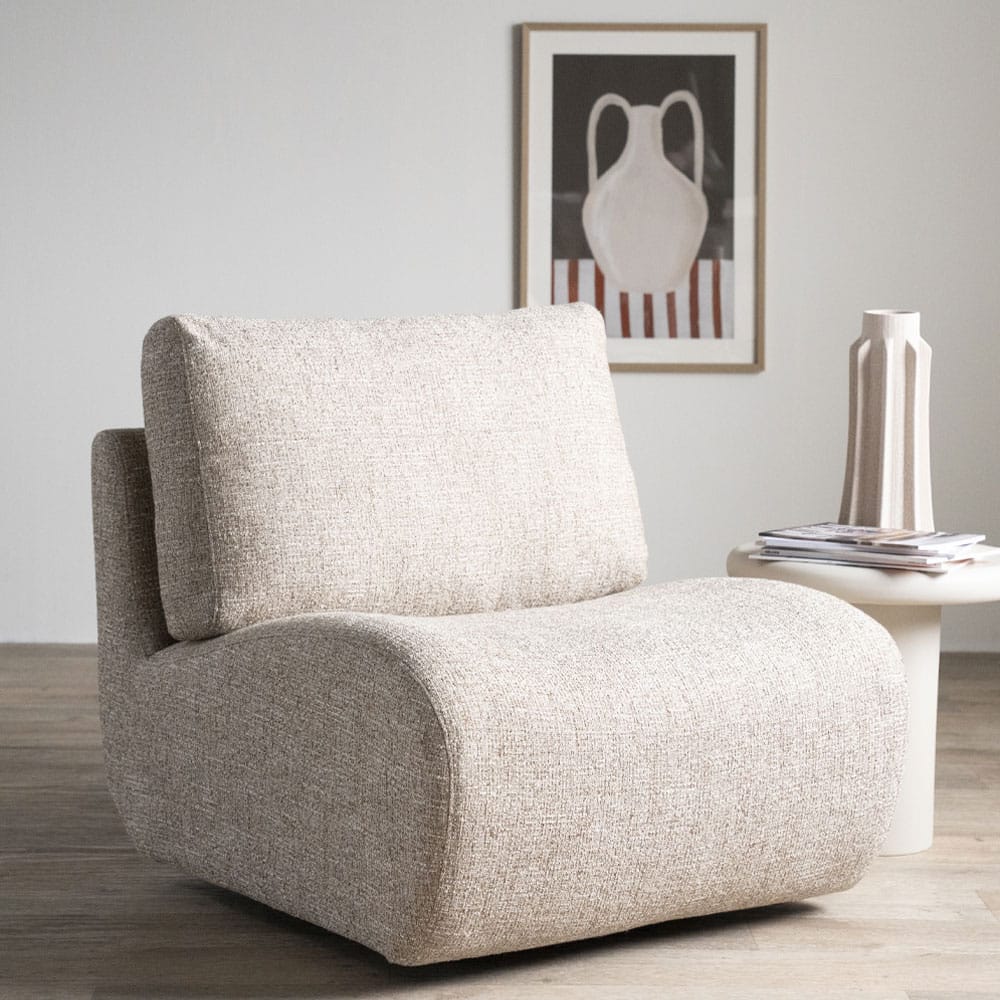 Fauteuil Lucia beige Donna